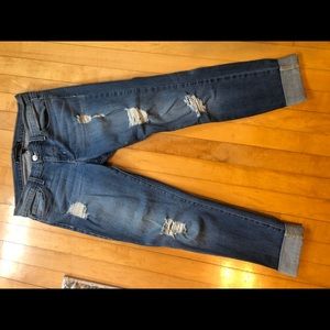 Fitted boyfriend jeans